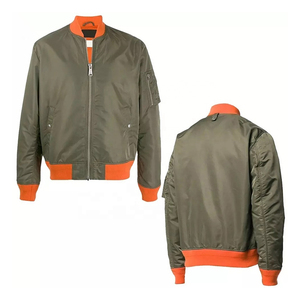 Vêtements décontractés de grande taille Bomber Jackets Service OEM Blouson bombardier de haute qualité 2025 pour hommes Vente en ligne - Product Image 2