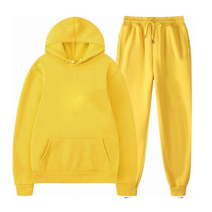 Vêtements de rue hiver chaud hommes survêtements Top qualité poids lourd bouffée imprimé coupe ample hommes survêtements évasés - Product Image 3