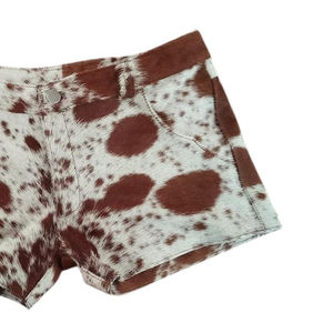 Nouveauté, shorts en cuir de vache pour homme, faciles à porter, coupe ample, vente directe d'usine, prix bas, vêtements décontractés, shorts en cuir de vache teints en uni - Product Image 3