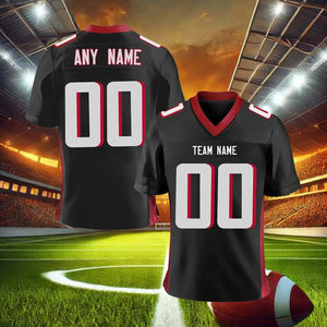 Camiseta de fútbol americano infantil personalizable, ajuste clásico con paneles de contraste de color, uniforme personalizado transpirable con nombre - Product Image 6