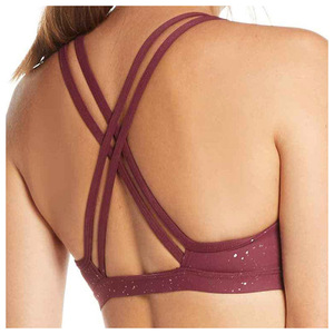 Course à pied femmes vêtements de sport soutien-gorge de sport Compression Fit sans couture tissu doux extensible haute élasticité soutien-gorge de sport vêtements de Yoga - Product Image 3