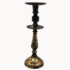 Portavelas de aluminio de lujo, portavelas decorativo para fiesta de Navidad con recubrimiento de polvo negro mate, artesanía a granel - Product Image 4