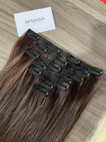 Extensions de cheveux naturels vietnamiens 100% vierges Remy à clipser, double épaisseur, super ondulés, résistants à la chute, grade 10A