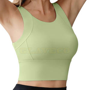 เสื้อชั้นในกีฬาสำหรับผู้หญิงไซส์ใหญ่ รองรับแรงกระแทกสูง ระบายอากาศได้ดี มีโลโก้ด้านหน้า ผลิตจากผ้าสแปนเด็กซ์/ไนลอน บรรจุภัณฑ์แบบแพ็คใหญ่ - Product Image 4