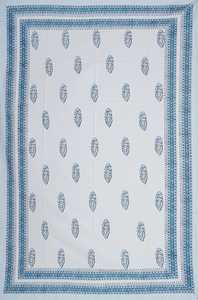 Fait à la main belle couverture de table en coton imprimé floral bloc de main imprimé nappe coureur mariages fêtes en plein air parfait! - Product Image 3