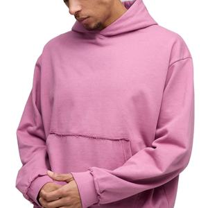 Nueva moda personalizada Sudadera con capucha para Hombres Nuevo diseño Unisex Color sólido peso pesado ropa de calle de gran tamaño sudaderas con capucha para hombres - Product Image 1