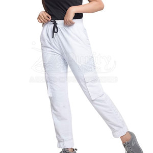PURITY SPORTS Pantalones de Punto de Algodón Casuales para Mujer, Corte Recto, Largos, Ligeros, Transpirables, con Cierre de Cordón, Cintura Media - Product Image 4
