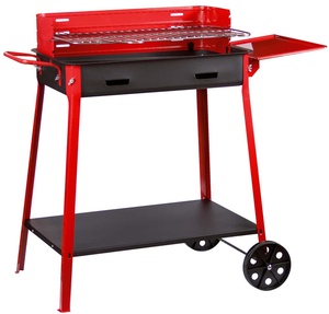 Barbecue con Ruedas y Estante de cm. 60x40x85 H - Product Image 1