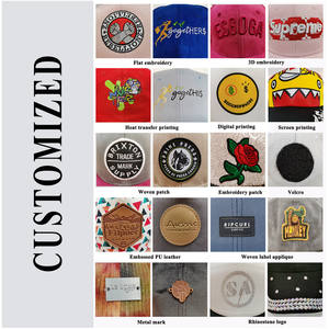 Gorra de béisbol de 6 paneles de color sólido vintage en blanco con logotipo personalizado - Product Image 5