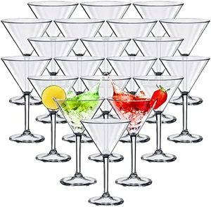 Elegant Reusable 12 Oz Transparent PS <b>Plastic</b> Cocktail <b>Glass</b> Bars Mocktail <b>Wine</b> Dessert Durable Mouth Blown - Product Image 3