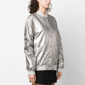 Chaqueta universitaria de satén para mujer, chaqueta universitaria de satén, ropa personalizada más vendida, chaqueta universitaria de satén para mujer - Product Image 3