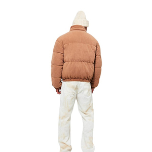 New Design Top Selling Fleece Material Heavyweight Streetwear Design Casual Wear <b>Winters</b> Wholesale Plain Men's Puffer Jackets - Product Image 3