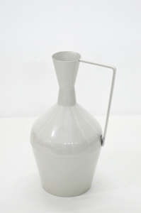 Vase de sol enduit de poudre de luxe pour mariage Vase de décoration de maison ou de mariage en métal enduit de poudre ivoire coloré de qualité supérieure Vase long - Product Image 5