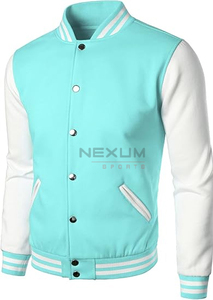 Wholesale Custom Hot Selling Wool <b>Varsity</b> <b>Jackets</b> Leather Sleeve High Quality Letterman <b>Jacket</b> <b>Bomber</b> <b>Jacket</b> for <b>mens</b> - Product Image 3