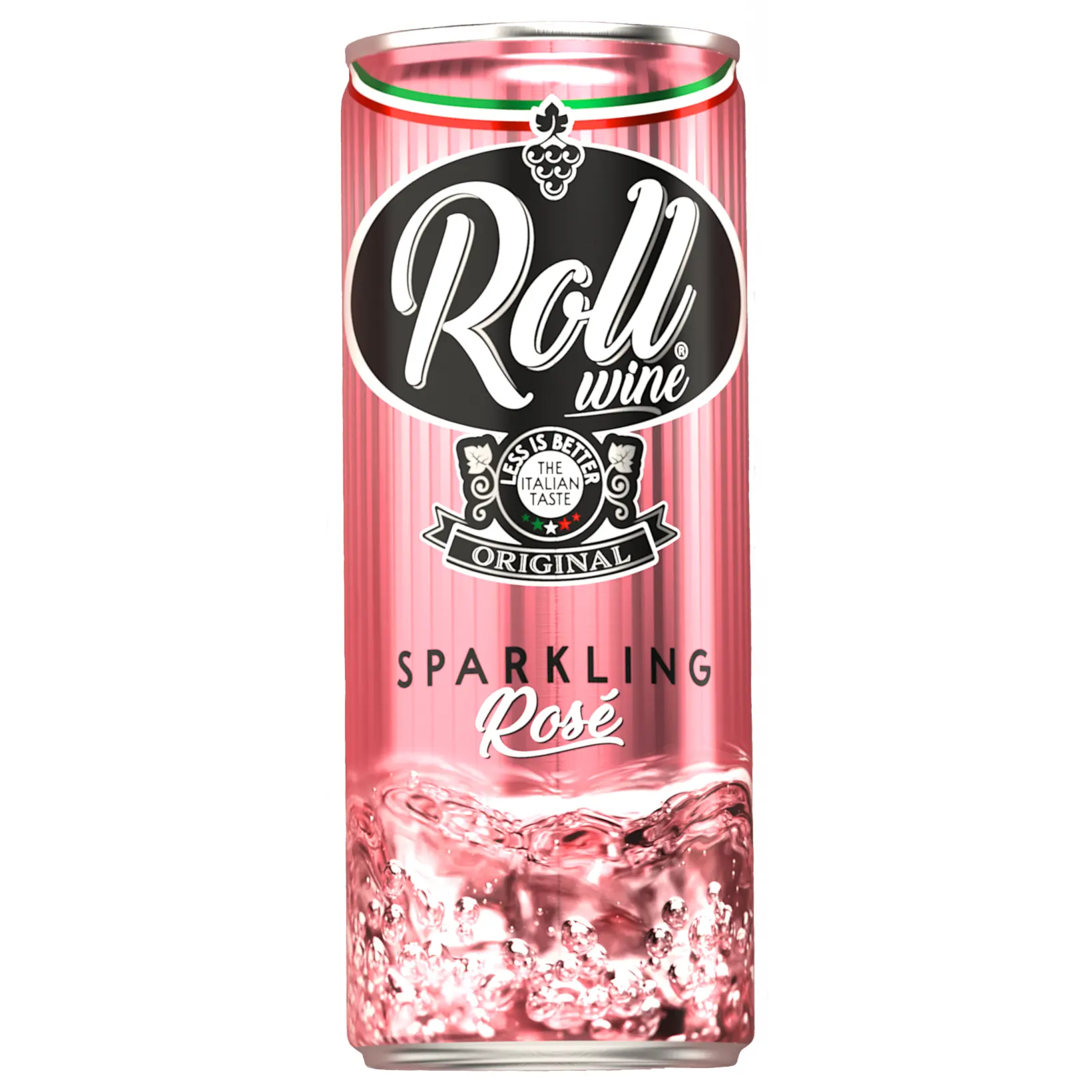 Roll Wine alcohol free beverage with rose wine semi sparkling