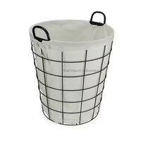 Poubelle en métal faite à la main d'arrivée fraîche pour toutes les boîtes de panier de rangement de porte-déchets d'intérieur en vert enduit