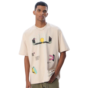T-shirts pour hommes en coton 100% lavé, coupe ample, style vintage, streetwear décontracté, doux, respirant, pour un usage quotidien urbain - Product Image 4