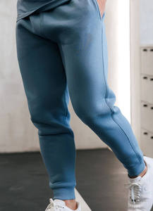 Ensemble de survêtement décontracté unisexe en coton 100% respirant avec cordon de serrage imprimé, pantalon de jogging surdimensionné - Product Image 5