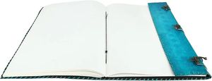 Diario de cuero en relieve de siete piedras azul A6, cuaderno de papel hecho a mano, cuaderno de bocetos de viaje Vintage Retro, diario de pintura de Color de agua - Product Image 6