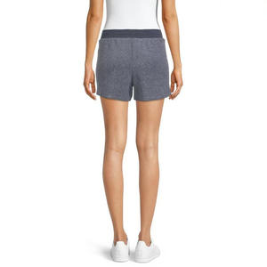 Shorts de survêtement en molleton taille haute pour femme, 100 % coton, couleur personnalisable, respirant, séchage rapide, écologique, pour entraînement en extérieur et jogging - Product Image 3