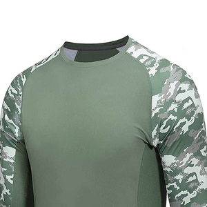 เสื้อตกปลาแขนยาวแห้งเร็วระบายอากาศน้ำหนักเบา UPF 50ไซส์พิเศษกำหนดโลโก้เองได้จากโรงงาน OEM - Product Image 3