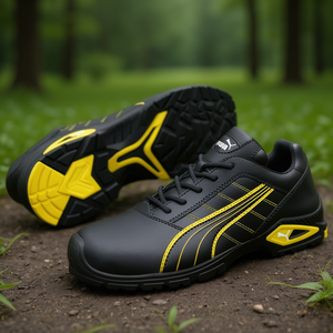 Zapatos de Seguridad de Cuero PUMA Talla 43 W.11 Negro/Amarillo S3L FO SR 20345:2022 - Product Image 3