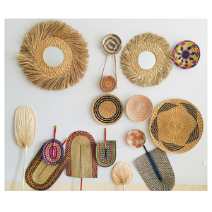 Handmade Seagrass Hanging Wall Plate - Decorative Woven Wall Basket - Boho Natural Seagrass Wall Decor for Home - Product Image 2