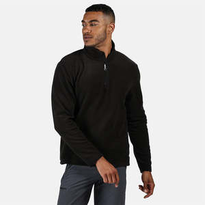 High Quality Mens Quarter Zip <b>Sweatshirt</b> <b>Black</b> Color Stand Collar Pullover Long Sleeve Street Wear <b>Sweatshirts</b> Crew Neck Sweater - Product Image 3
