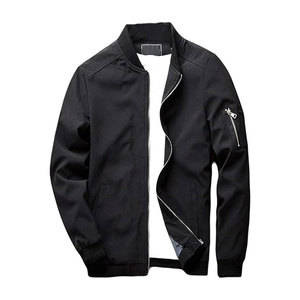 OEM logotipo personalizado de alta calidad de la vendimia de mezclilla de invierno de los hombres chaqueta de bombardero de cuello alto logotipo frontal posición impermeable transpirable - Product Image 6