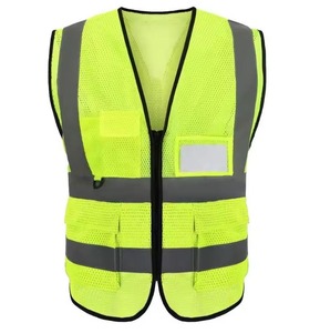 Chaleco reflectante uniforme de seguridad de alta visibilidad Chaleco de seguridad para Trabajadores viales al por mayor con 3 rayas reflectantes - Product Image 6