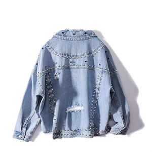 Vente directe d'usine, vente en gros, conception de logo personnalisée, veste d'hiver en toile vintage pour homme de haute qualité, fine, respirante, avec strass - Product Image 2