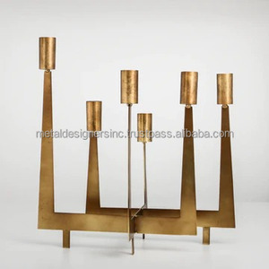 Bougeoir en métal doré pour la maison et l'hôtel Bougeoir décoratif pour le salon Cadeau pour la Saint-Valentin - Product Image 4