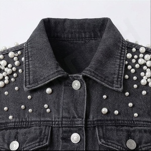 Veste en jean streetwear personnalisée pour femmes, vêtement décontracté, boutons, surdimensionnée, automne-hiver, veste en jean élégante, vêtement haut de gamme, couleur personnalisée - Product Image 4