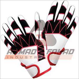 Gants de frappe de baseball multicolores de qualité supérieure pour adultes/personnalisés gants de frappe de balle molle en cuir antidérapants pour hommes et femmes - Product Image 6
