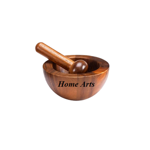 Diseño atractivo Madera Medicina Hierbas y especias Molienda Mayor calidad Tamaño personalizado Mortero y mortero - Product Image 6