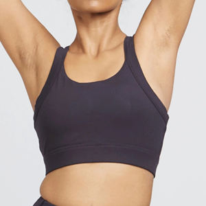 Soutien-gorge de sport respirant grande taille, couleur personnalisée, logo frontal, conception OEM, vêtements de yoga ajustables, faible MOQ, vente en gros - Product Image 1