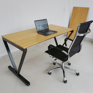 BFVB005-VBamboo 140x70cm Minimalist Luxury <b>Desk</b> with Assembled Legs Melamine Wood Office Computer Table for Home Use - Product Image 4