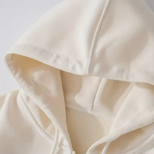 Sweat à capuche streetwear pour homme en gros à bas prix, de haute qualité, personnalisable, en molleton de coton, logo sur le devant - Product Image 3