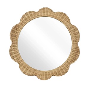 High Quality Best-selling Rattan <b>Mirror</b> Home Decoration Wicker Rattan Wall Hanging <b>Mirror</b> Decorative <b>Vintage</b> Made in Vietnam - Product Image 1