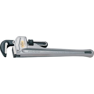 RIDGID Industrial Grade Aluminum Metric Pipe <b>Wrench</b> Total Length 600mm Clamping Width 80mm for 3mm Pipes - Product Image 1