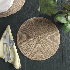 Manteles individuales de jacinto de agua tejidos a mano de estilo clásico, accesorios de mesa de comedor esenciales - Product Image 1