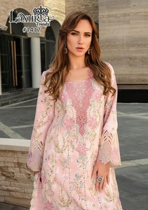 Dernier Designer Mousseline Soie Broderie Travail Salwar Costume par FabZone Vêtements Indiens & Pakistanais - Product Image 5