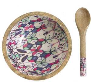 Bol en bois de qualité supérieure avec texture unique parfait pour les collations à la salade pour l'intérieur de l'hôtel et de la maison - Product Image 1