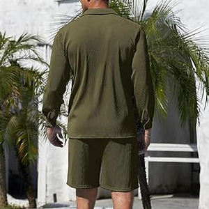 Vente en gros de nouvelle mode personnalisée Ensemble short et t-shirt à manches courtes pour jogging d'été pour hommes Ensemble sport de course à pied - Product Image 5