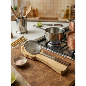 Repose-cuillère en bambou - Porte-ustensiles pour comptoir de cuisine - Product Image 4