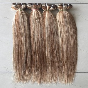 Extensiones de cabello humano liso de 22 pulgadas, pelo peruano sin procesar de la mejor calidad, supersuave y sedoso, indio, P30/613 - Product Image 2