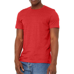 Camiseta de cuello redondo de manga corta de algodón liso ligero para hombre transpirable - Product Image 2