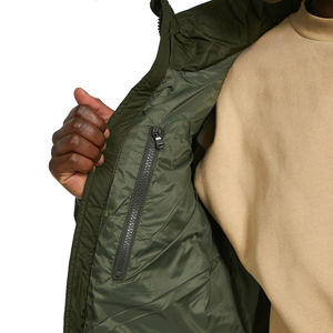 Hooded Heavy Designer Puff Padded <b>Coat</b> Oversized Down <b>Bubble</b> Winter Black Custom Men Shiny Puffer Jacket with Sleeve Pocket - Product Image 6