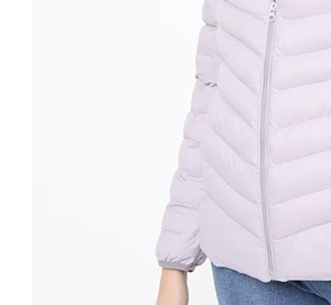 2024 mode en plein air femmes doudoune respirant doudoune imperméable respirant Polyester Nylon denim veste - Product Image 6