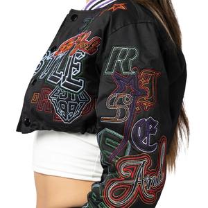 Fabricant vente en gros de haute qualité veste letterman hommes personnalisé vintage streetwear hiver blanc femme varsity veste - Product Image 5